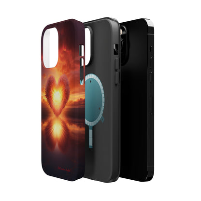 Introducing the "Sun-Kissed Heart" Cell Phone Case – Radiate Love and Light -MagSafe Tough Cases