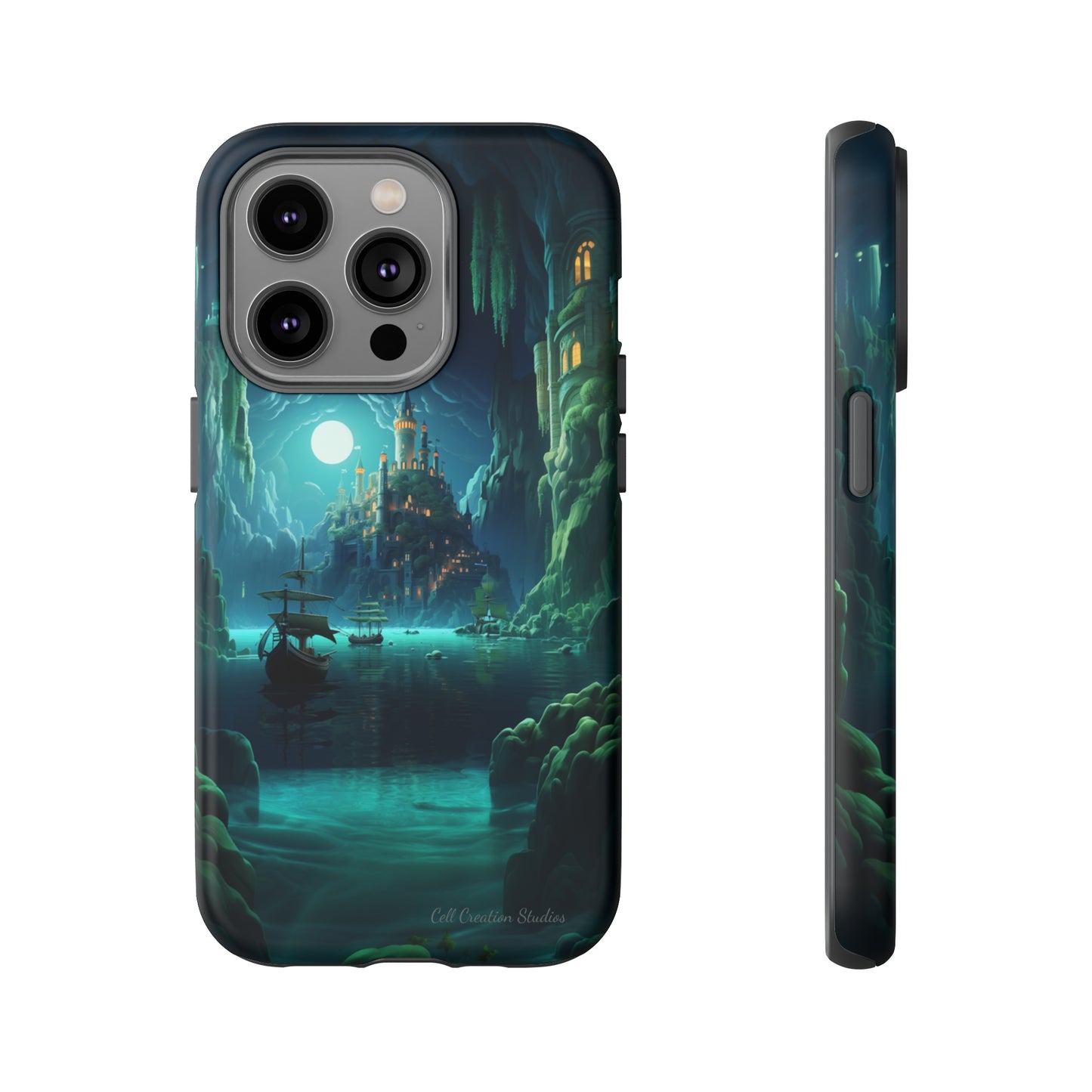 Introducing the "Moonlit Ancient City" Cell Phone Case – Explore Mysteries in the Glow of Moonlight -Tough Cases