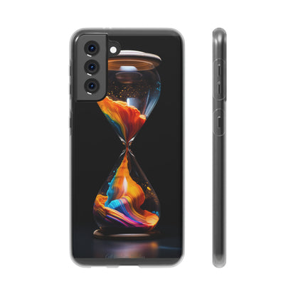 Introducing the "Vibrant Sands of Time" Cell Phone Case – Embrace the Beauty of Colorful Hourglass Design -Flexi Cases