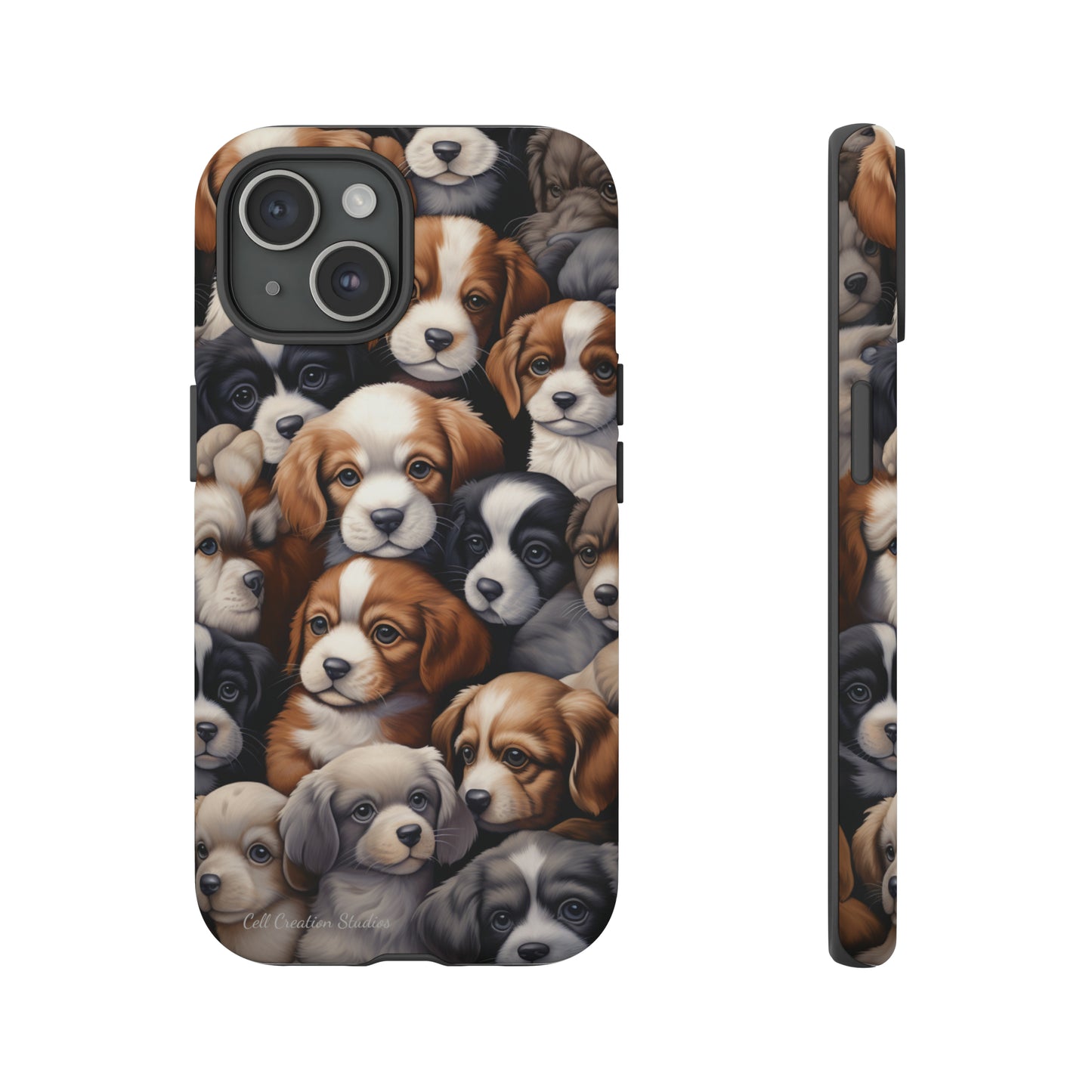 "Puppy Pile" Cuddles Phone Case -Tough Cases