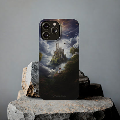 Introducing the "Enchanted Discovery" Cell Phone Case – Embark on a Journey of Magic with a Girl and a Magical Castle! -Slim Phone Cases