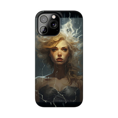 Introducing the "Electrifying Beauty" Cell Phone Case – Sparks of Style and Power -Slim Phone Cases