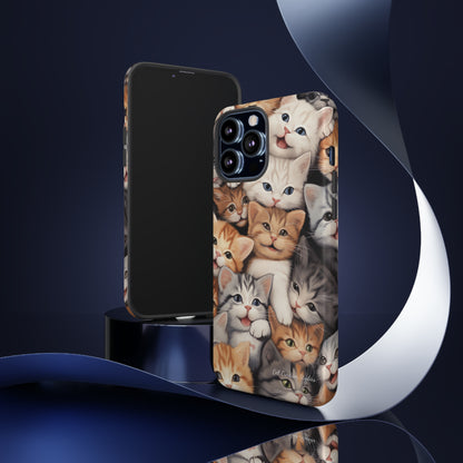 "Kitten Cuddle Haven" Phone Case -Tough Cases