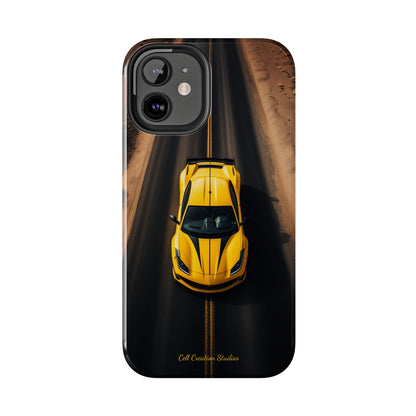 Introducing the "Desert Speedster" Cell Phone Case – Feel the Thrill of a Ferrari Racing through the Desert! -Tough Phone Cases