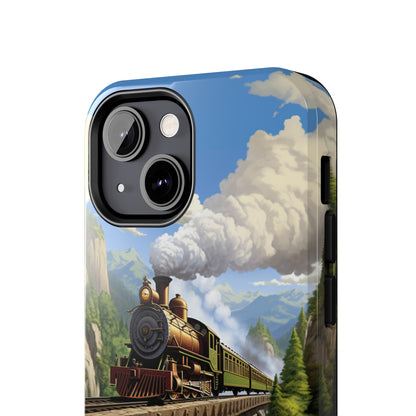 The "Scenic Mountain Train" Phone Case -Tough Phone Cases