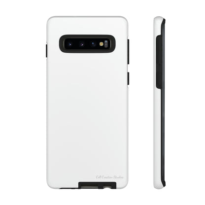 "Pure Elegance White" -Tough Samsung Phone Cases