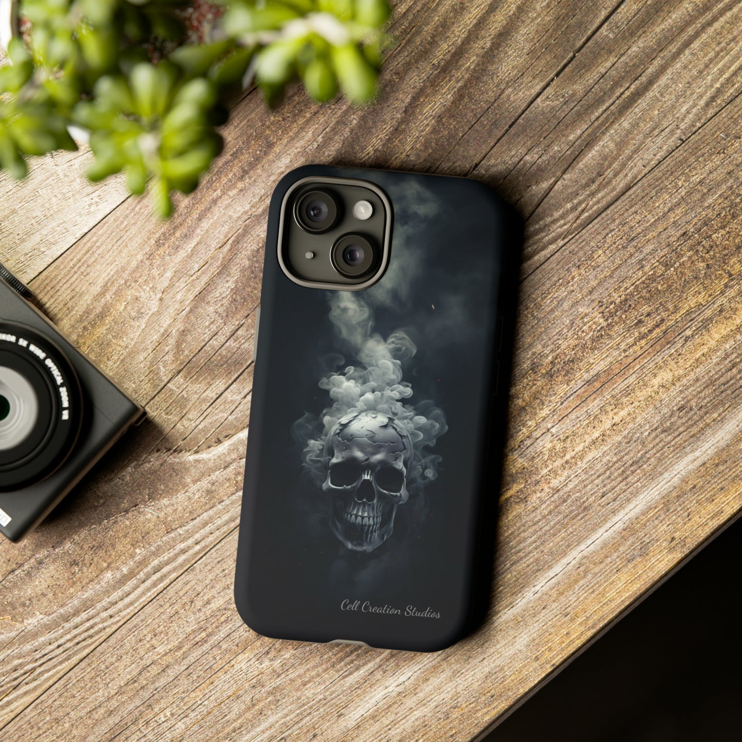 "Ethereal Skull Noir" -Tough iPhone Cases