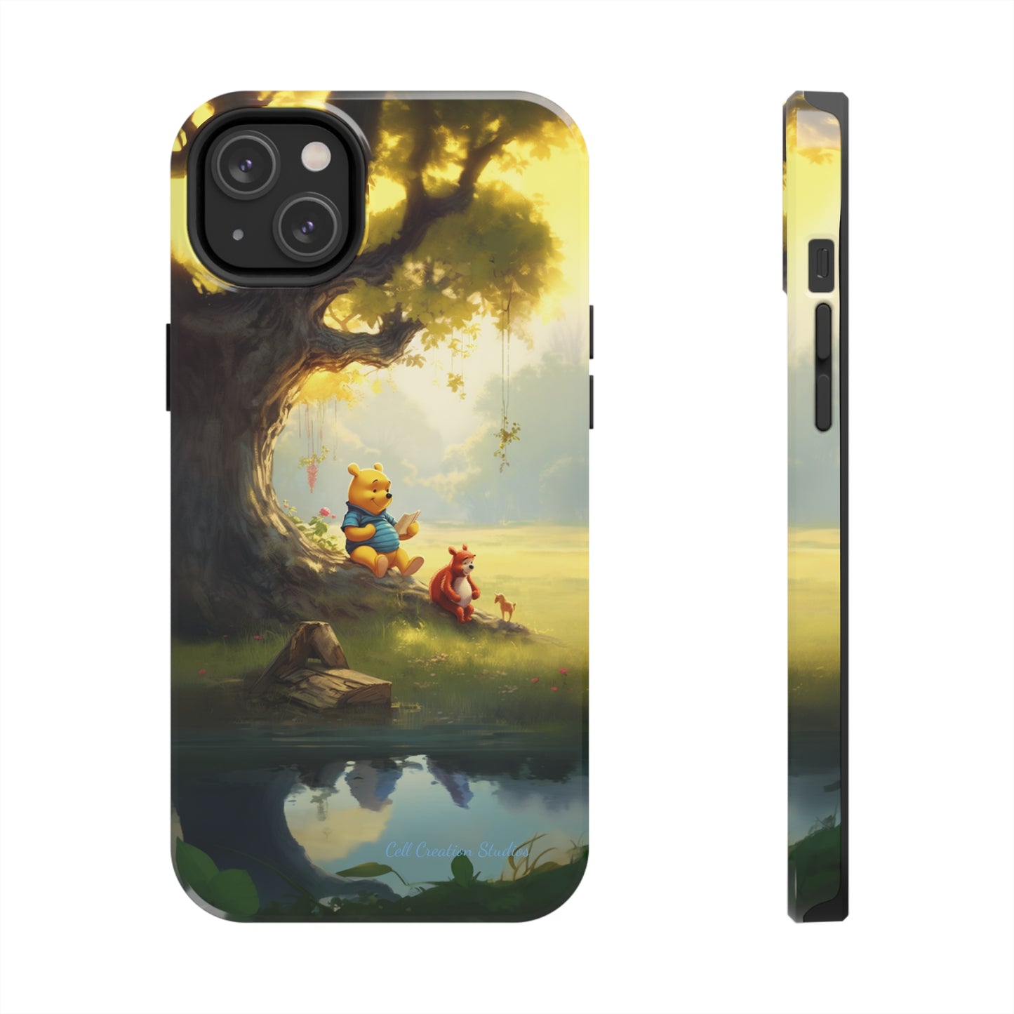 Introducing the "Winnie-The-Pooh Storytime" Cell Phone Case – A Nostalgic Journey with Friends -Tough Phone Cases