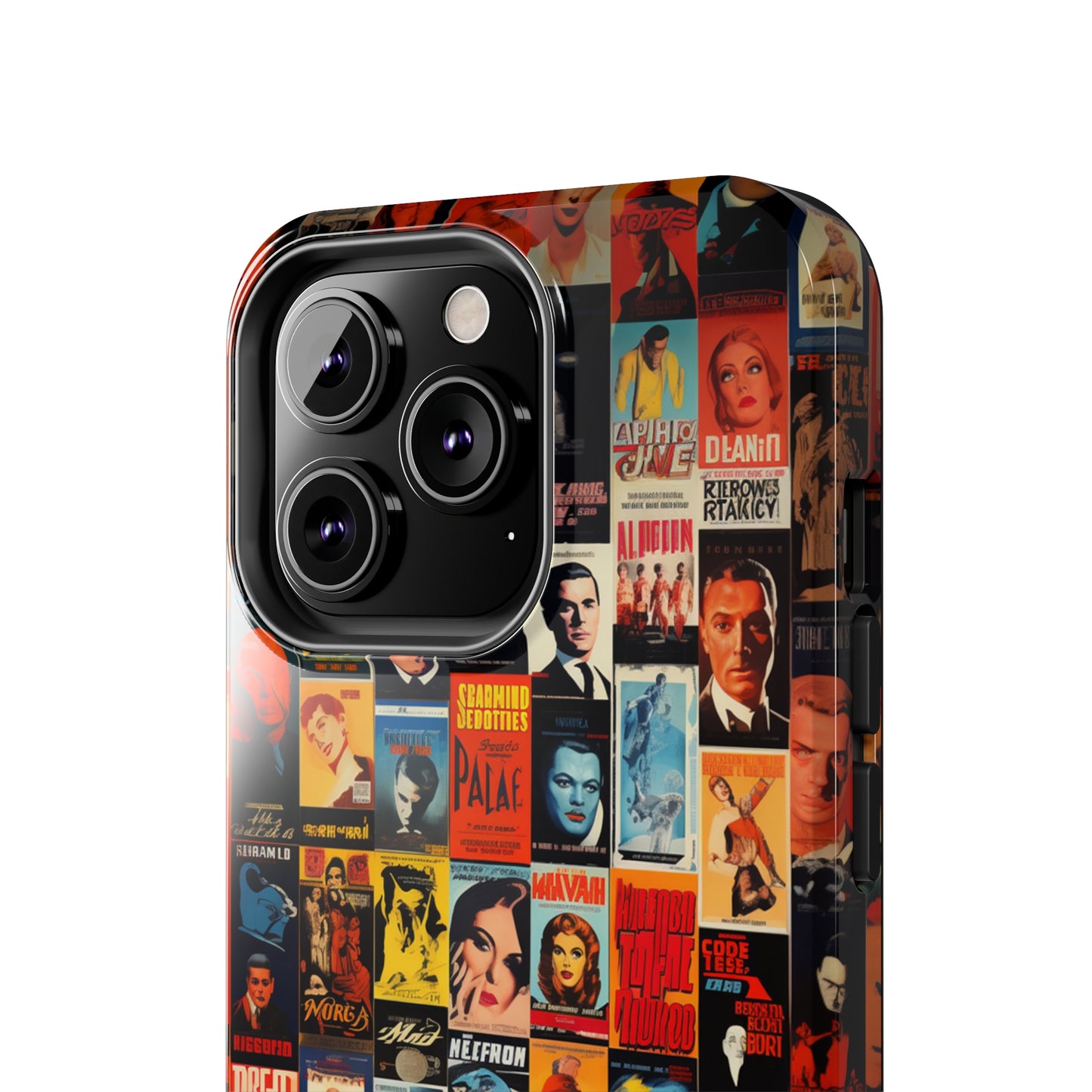 Introducing the "Vintage Movie Poster Collage" Cell Phone Case – Timeless Hollywood Charm -Tough Phone Cases