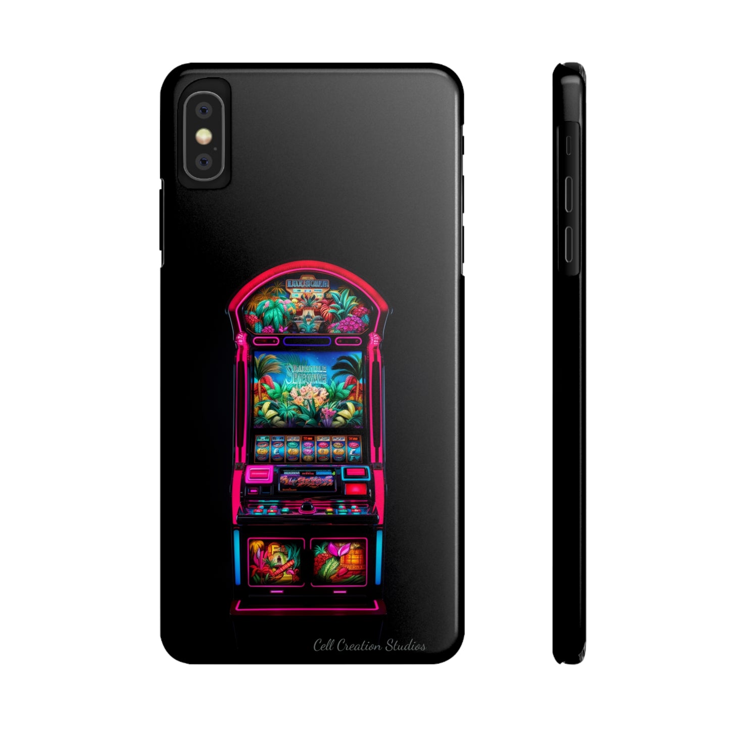 Introducing the "Vibrant Slot Frenzy" Cell Phone Case – Experience the Thrill of Colors and Luck -Slim Phone Cases