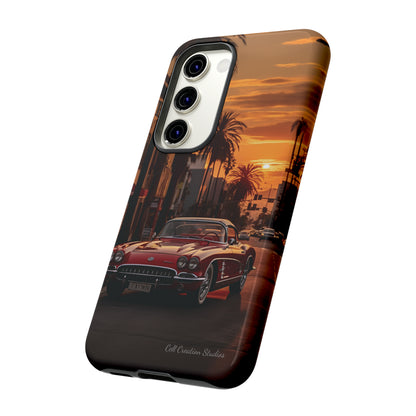 "Sunset Boulevard Classic Red Car" Cell Phone Case -Tough Cases