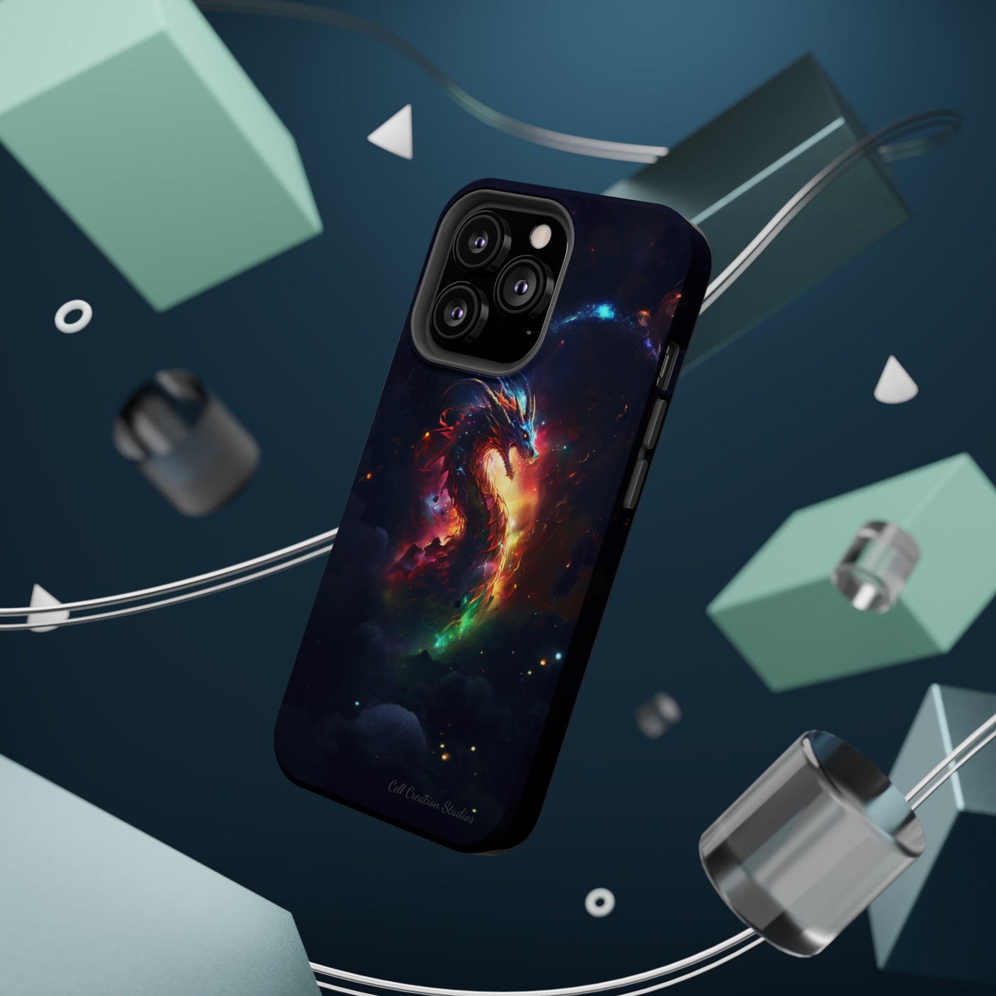 "Cosmic Dragon Unleashed" -MagSafe Tough iPhone Cases