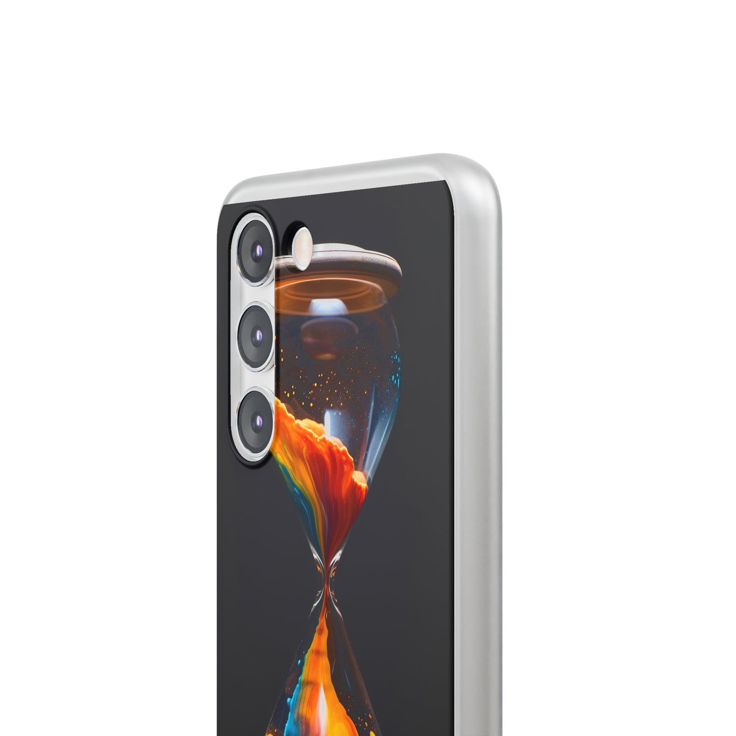 Introducing the "Vibrant Sands of Time" Cell Phone Case – Embrace the Beauty of Colorful Hourglass Design -Flexi Cases