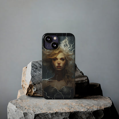 Introducing the "Electrifying Beauty" Cell Phone Case – Sparks of Style and Power -Slim Phone Cases