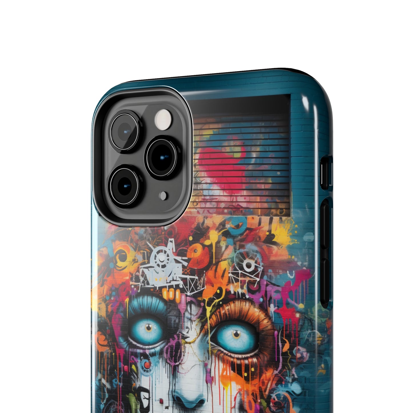 Elevate Your Style with our "Graffiti Face Concrete Wall" Phone Case -Tough Phone Cases