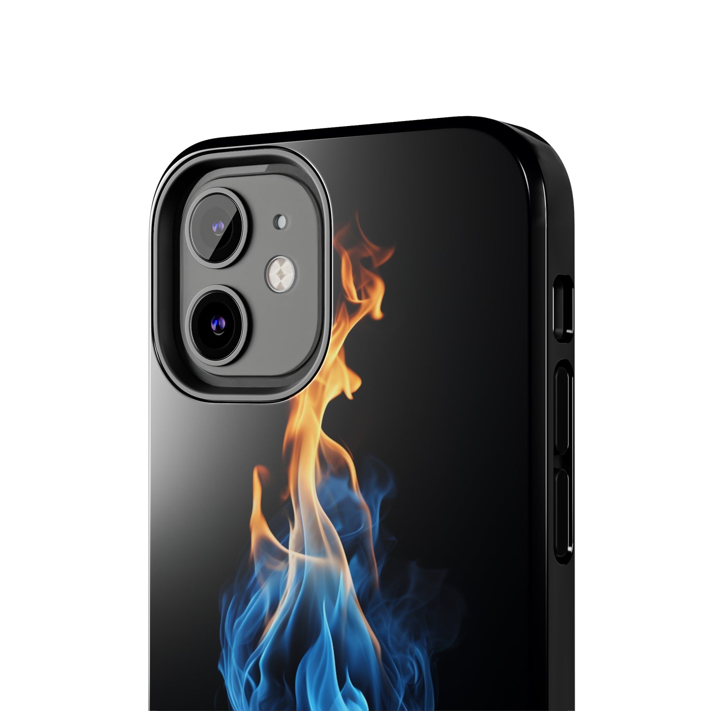 "Elegant Blue and Orange Flame" Phone Case: Ignite Your Style -Tough Phone Cases