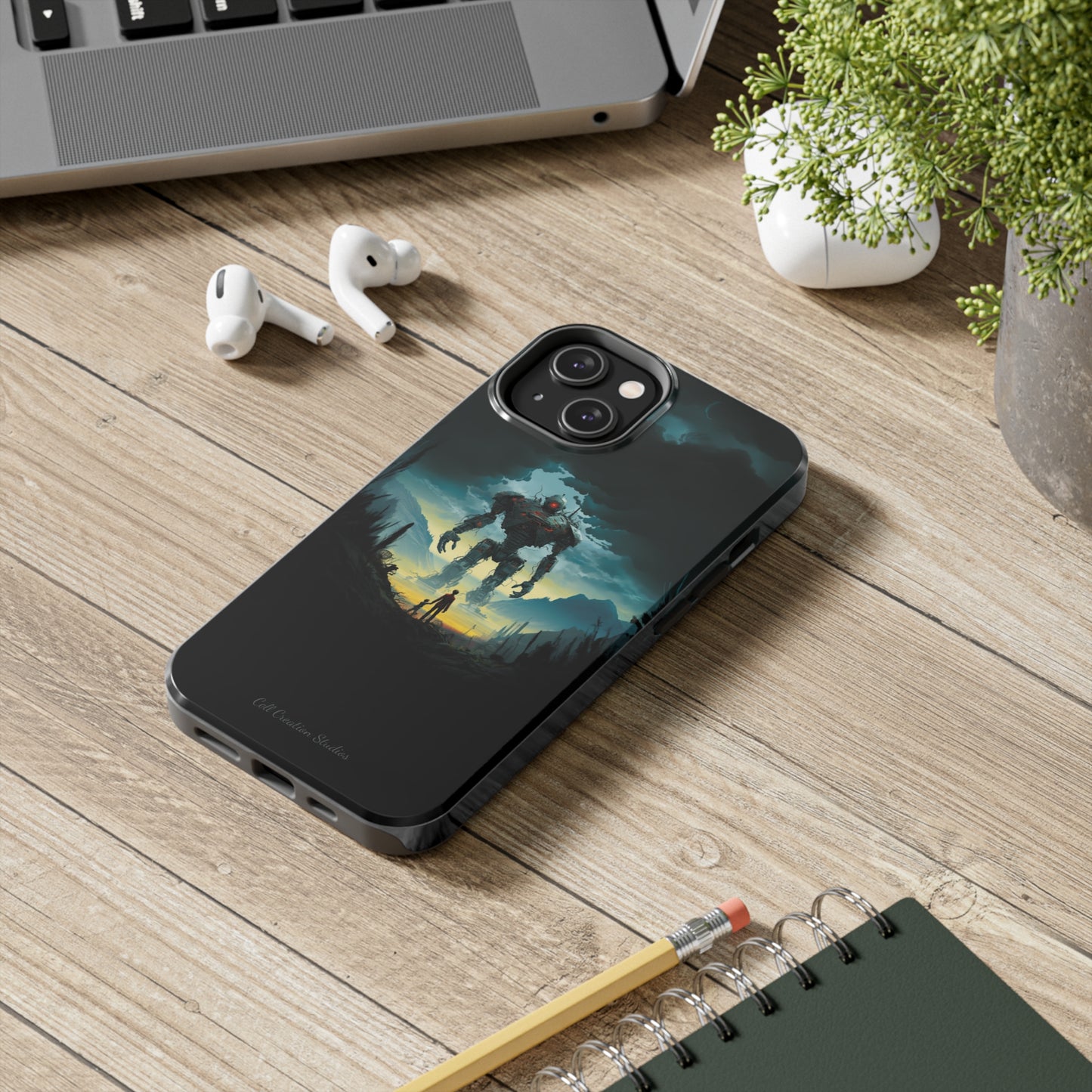 Introducing the "Rising Titan" Cell Phone Case – Witness the Astonishing Emergence of a Giant Robot! -Tough Phone Cases