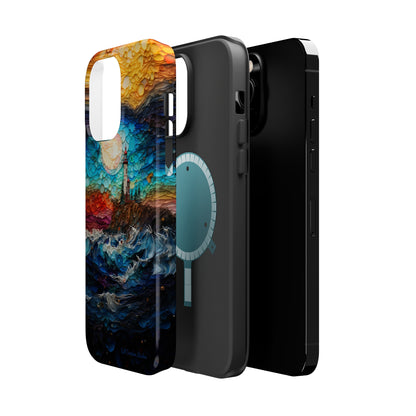 "Coastal Canvas Guardian" -MagSafe Tough iPhone Cases