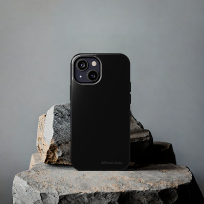 "Stealth Black Defender" -Tough iPhone Cases