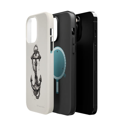 "Nautical Elegance Anchor" -MagSafe Tough iPhone Cases