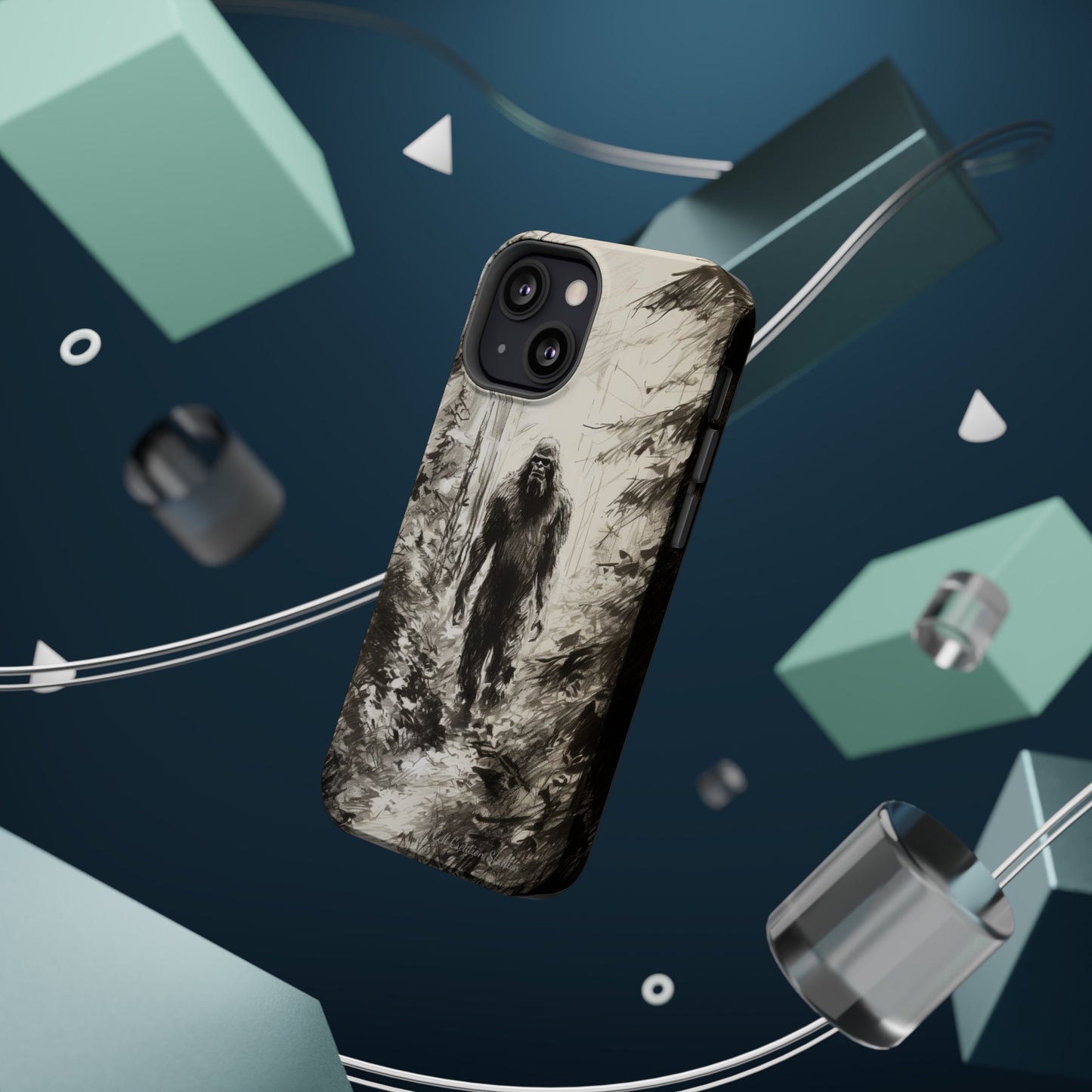 "Bigfoot in the Wilderness" Cell Phone Case – Encounter Bigfoot's Mystery -MagSafe Tough Cases