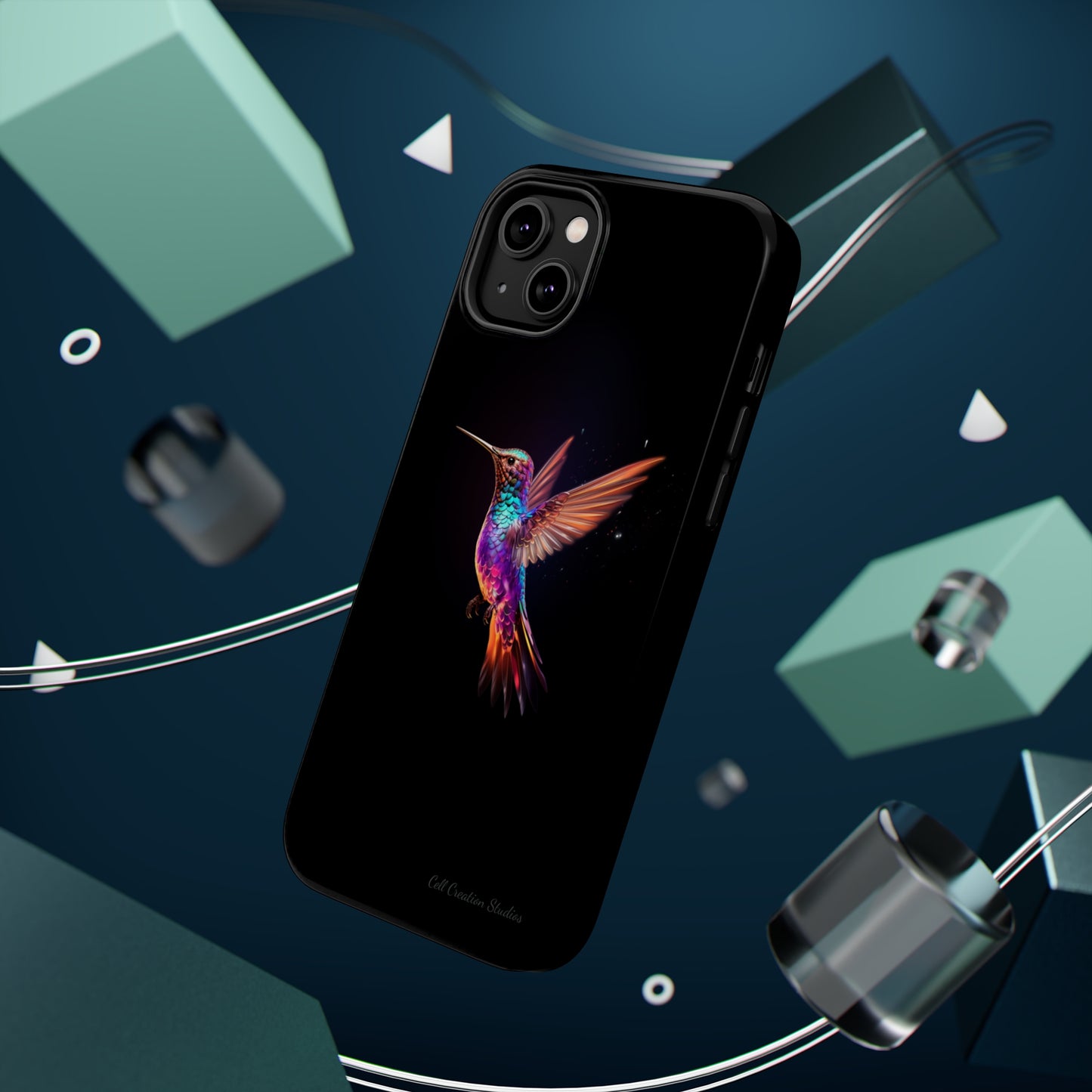 Introducing the "Enchanted Hummingbird" Cell Phone Case – Elegance Meets Nature -MagSafe Tough Cases