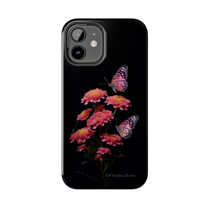 "Achillea Desert Eve Deep Rose & Butterfly" Phone Case -Tough Phone Cases