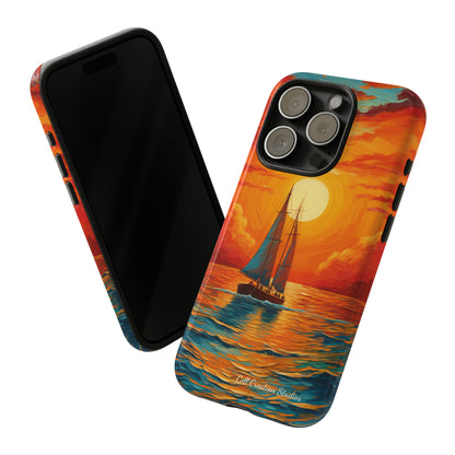 "Sailboat Sunset" - Tough iPhone Cases