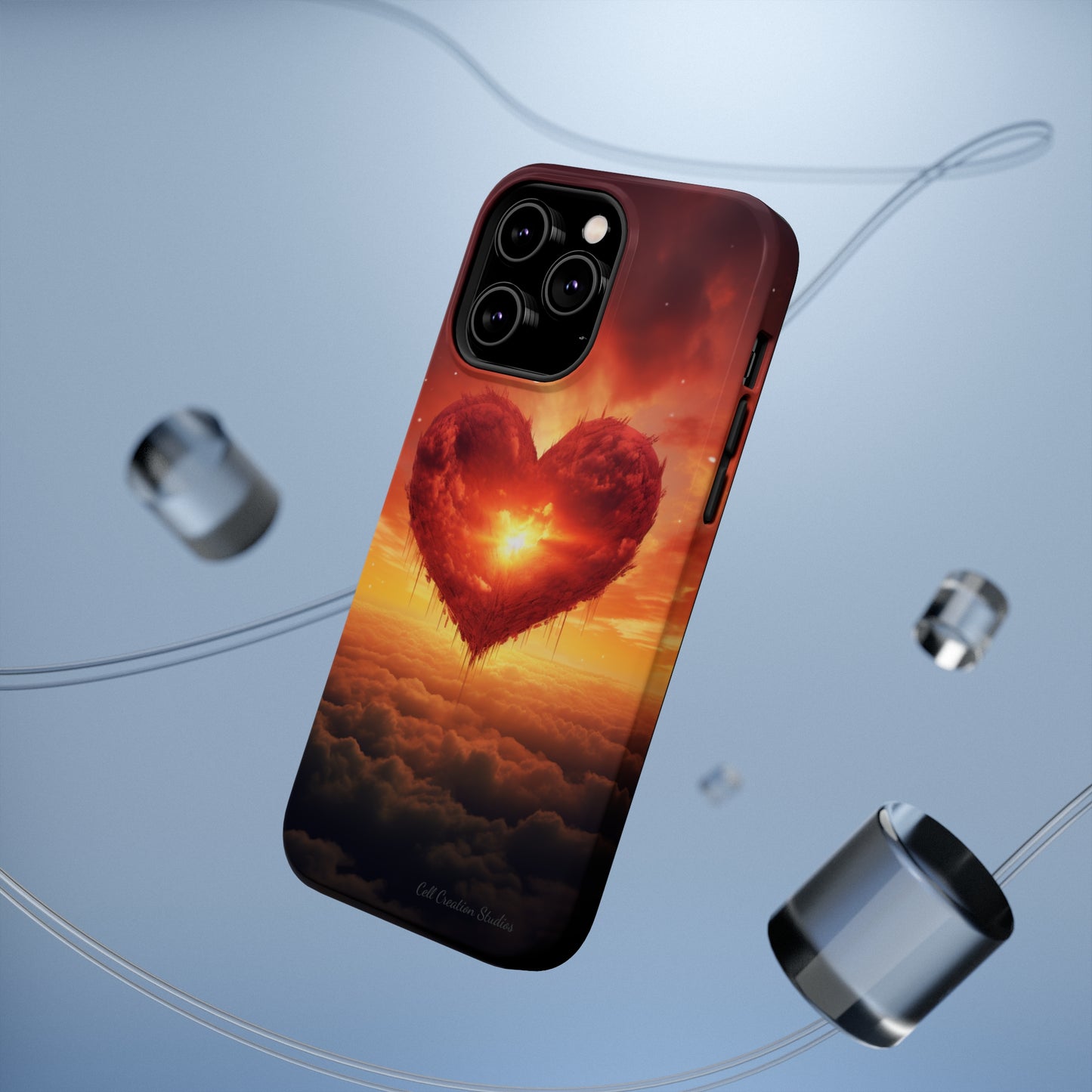 Introducing the "Sky-Heart Radiance" Cell Phone Case – Carry Love's Glow Everywhere You Go -MagSafe Tough Cases