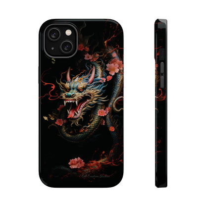 Introducing the "Mystical Japanese Dragon" Cell Phone Case – Unleash the Dragon's Power -MagSafe Tough Cases