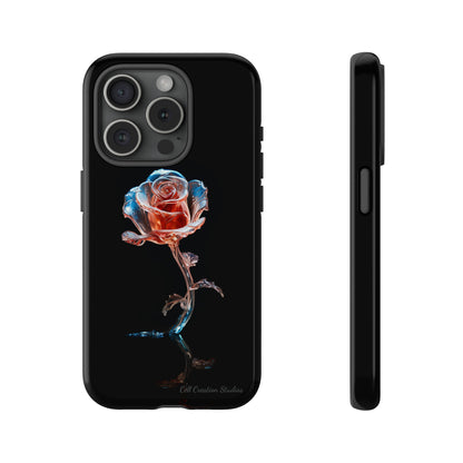 The "Glass Rose Elegance" Phone Case-Tough Cases