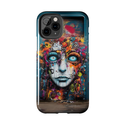 Elevate Your Style with our "Graffiti Face Concrete Wall" Phone Case -Tough Phone Cases