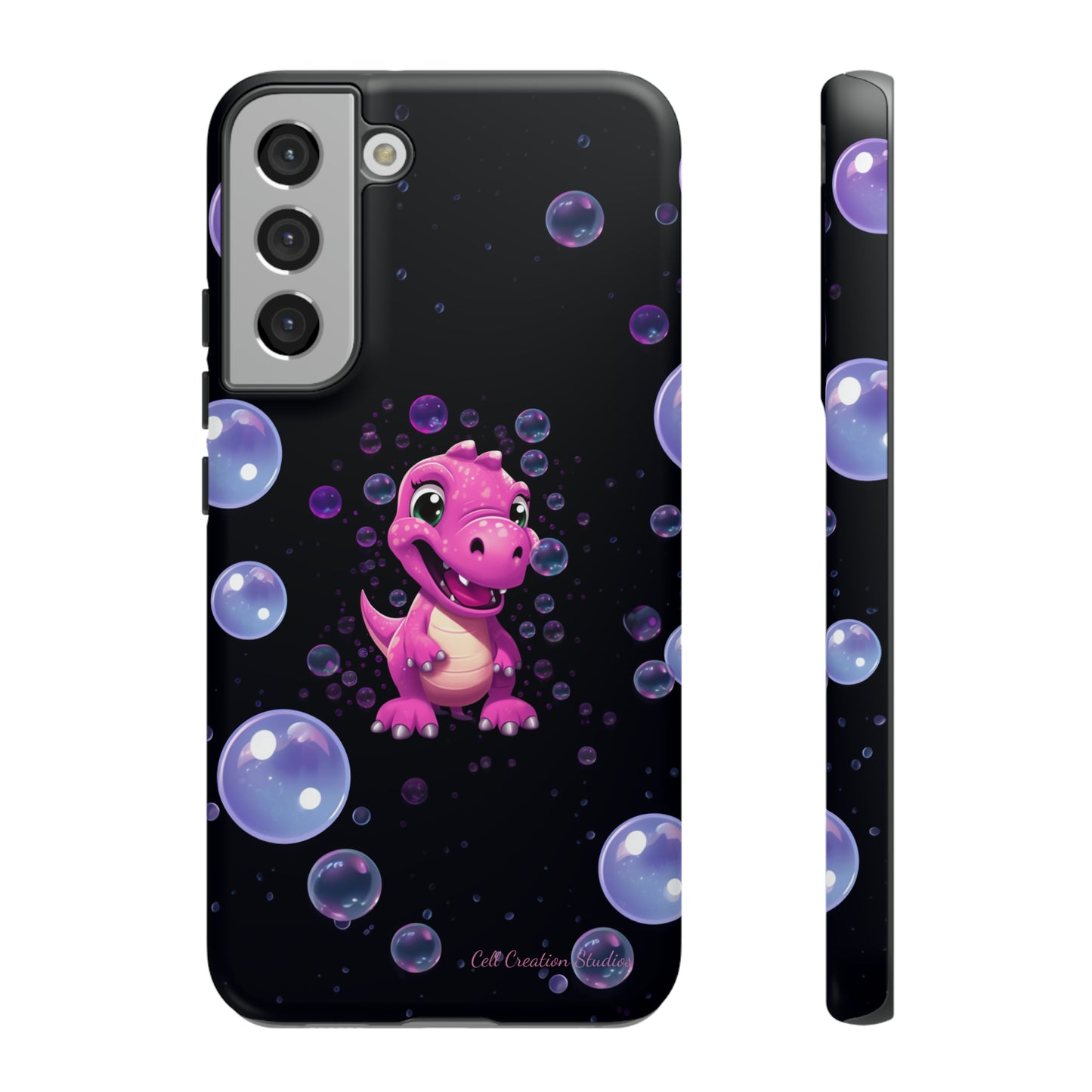 "Dino Glam" Glitter Dinosaur Phone Case -Tough Cases