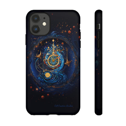 "Cosmic Clock Elegance" -Tough iPhone Cases