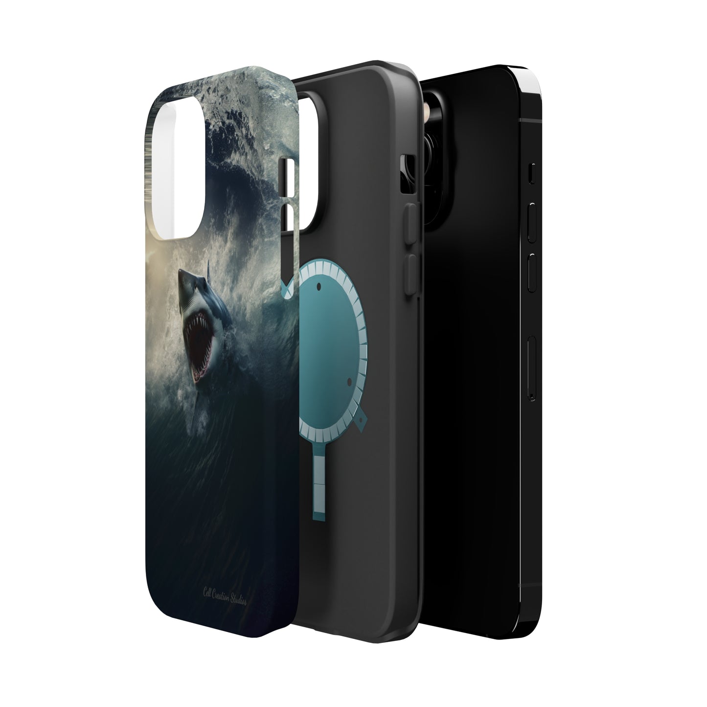 The "Ocean King Great White Shark" Phone Case -MagSafe Tough Cases