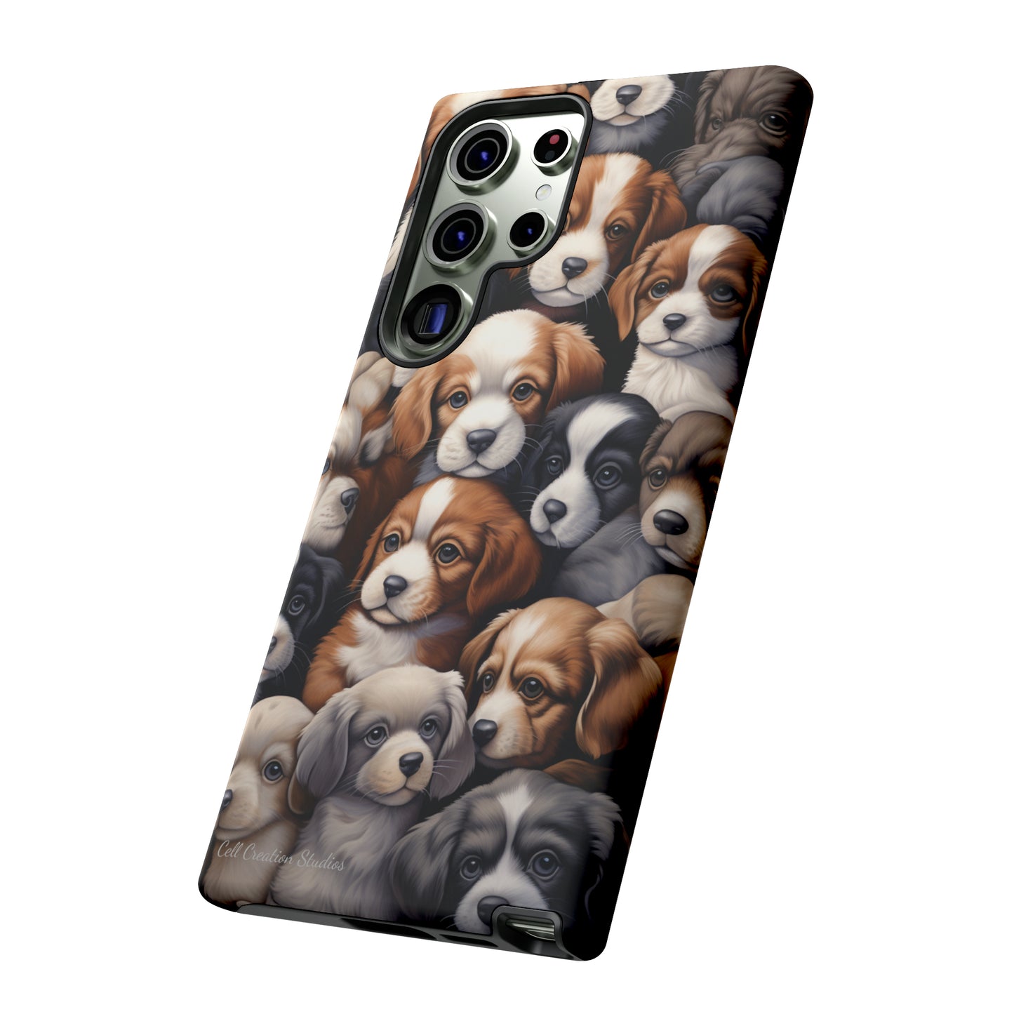 "Puppy Pile" Cuddles Phone Case -Tough Cases