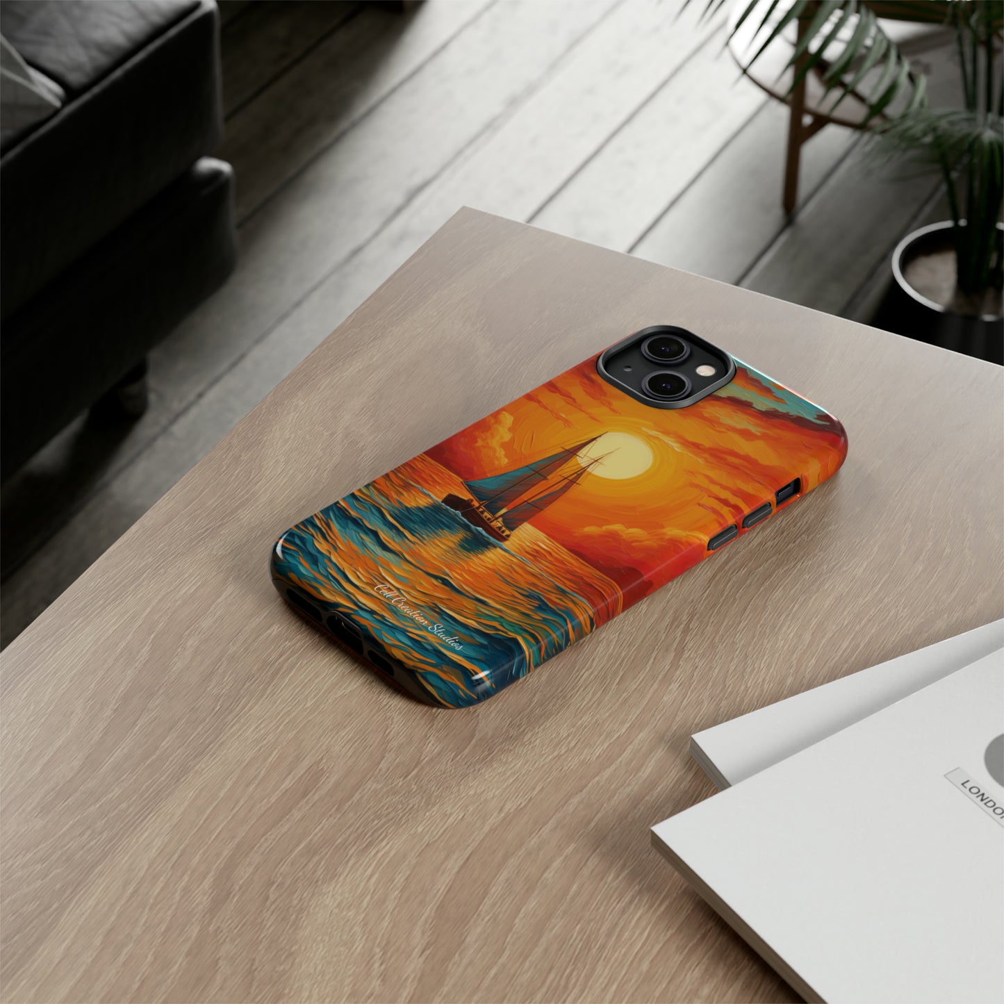 "Sailboat Sunset" - Tough iPhone Cases