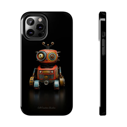 Introducing the "Toy Robot Delight" Cell Phone Case – Embrace Nostalgia with a Playful Robotic Companion! -Tough Phone Cases