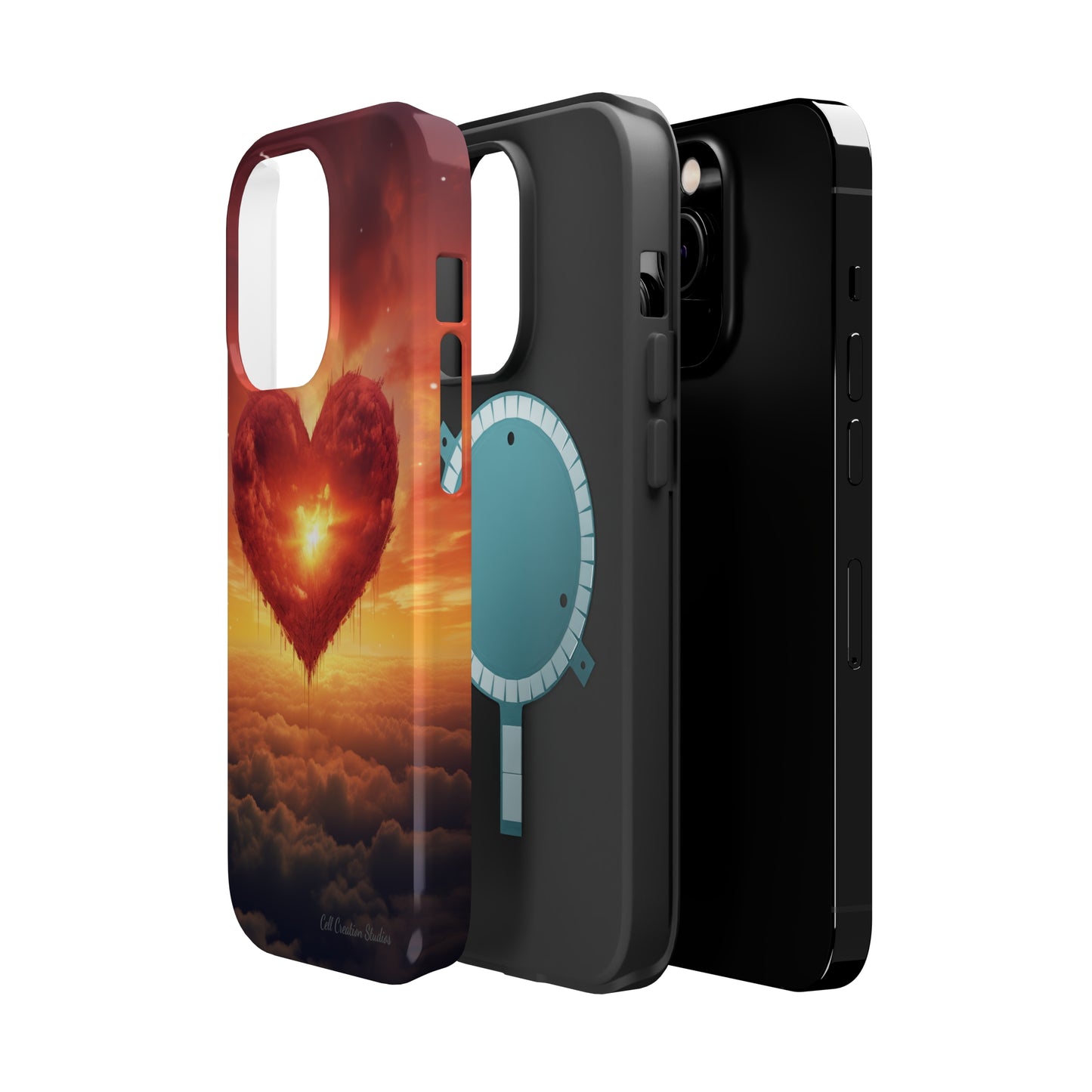 Introducing the "Sky-Heart Radiance" Cell Phone Case – Carry Love's Glow Everywhere You Go -MagSafe Tough Cases