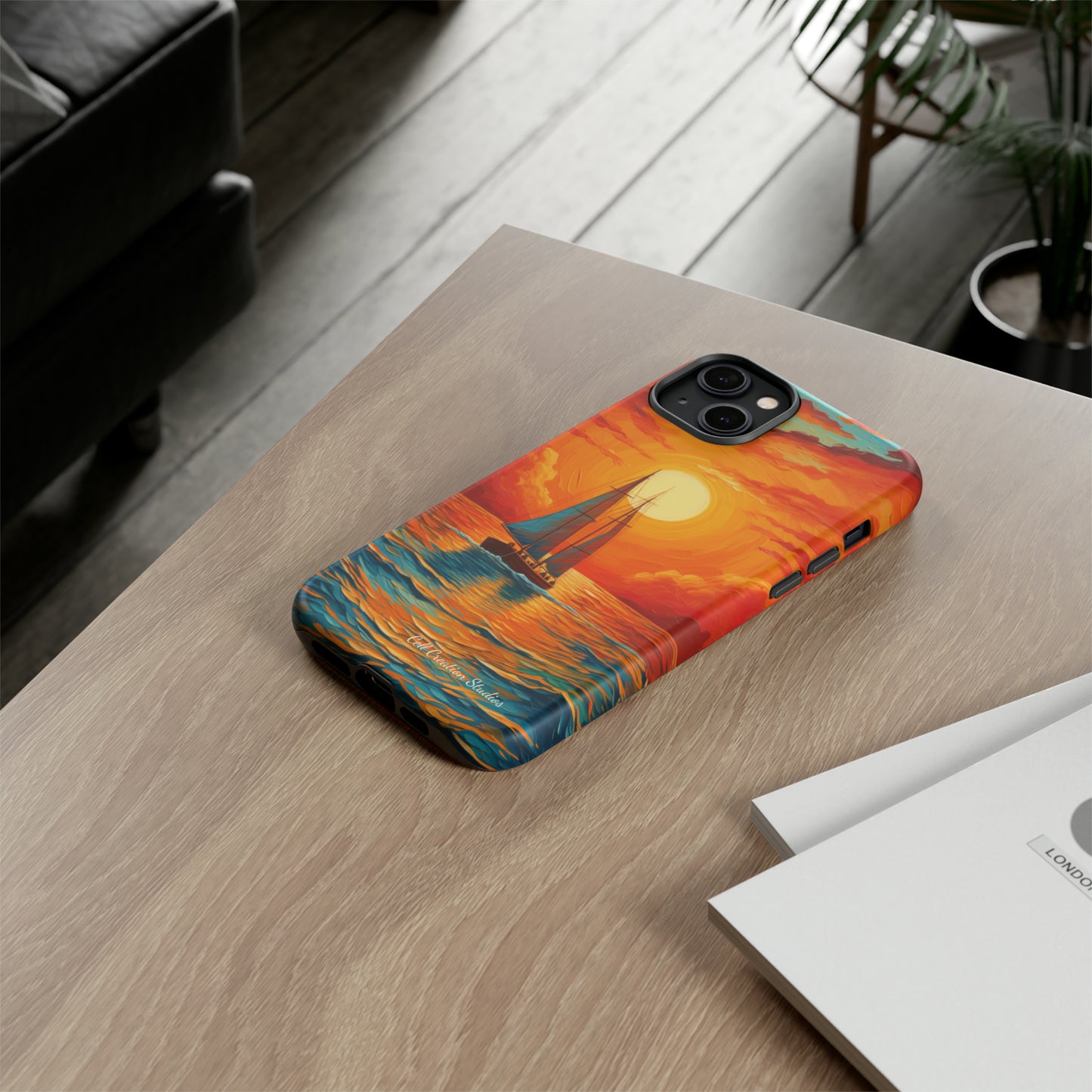 "Sailboat Sunset" - Tough iPhone Cases