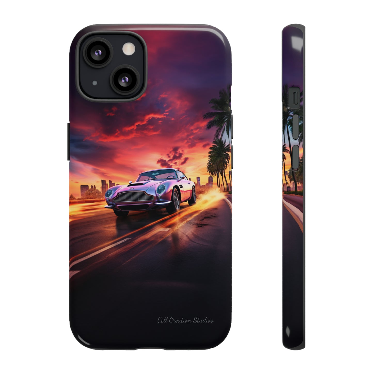 "Silver Aston Martin Racing" -Tough iPhone Cases