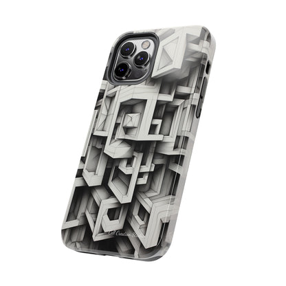 The "Geometric Right Angles" Cell Phone Case -Experience Sleek Simplicity-Tough Phone Cases