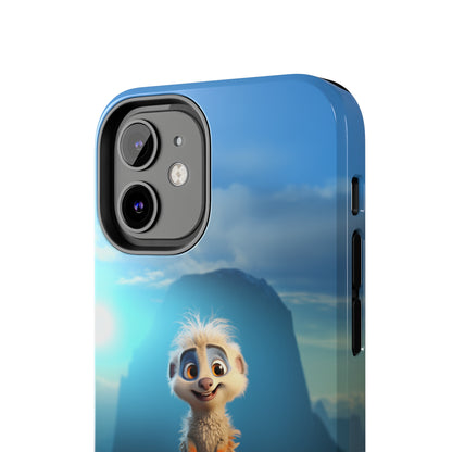 Introducing the "Mountain Explorer Buddy" Cell Phone Case – Embark on Adventures with an Animated Cute Animal -Tough Phone Cases