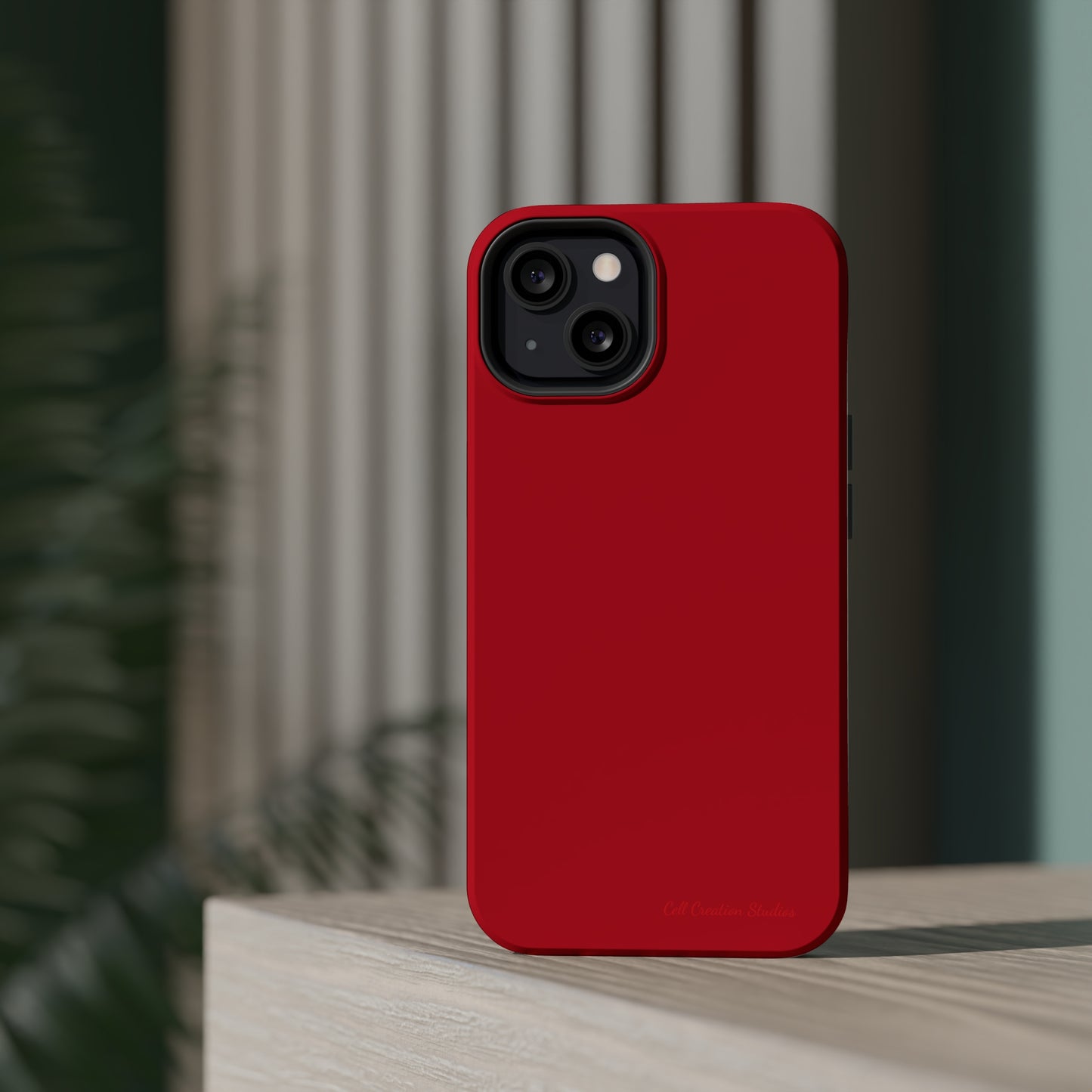 "Bold Crimson Shield" -MagSafe Tough iPhone Cases