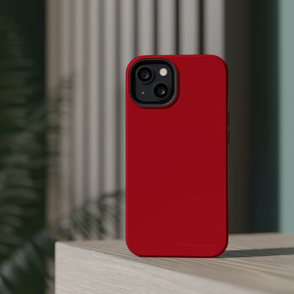 "Bold Crimson Shield" -MagSafe Tough iPhone Cases