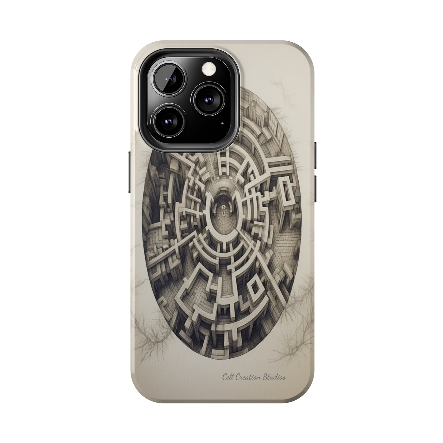 "Discover the Mystery: Maze-Inspired Cell Phone Case" -Tough Phone Cases