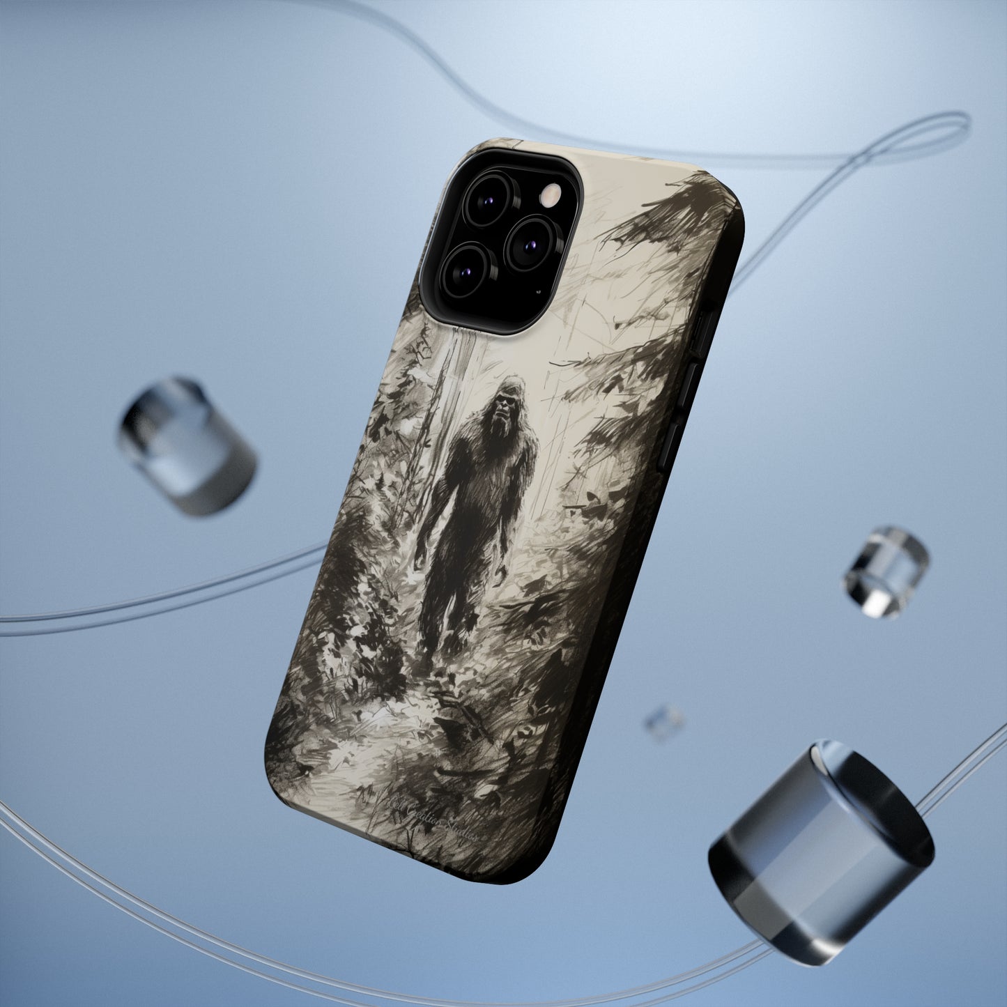 "Bigfoot in the Wilderness" Cell Phone Case – Encounter Bigfoot's Mystery -MagSafe Tough Cases