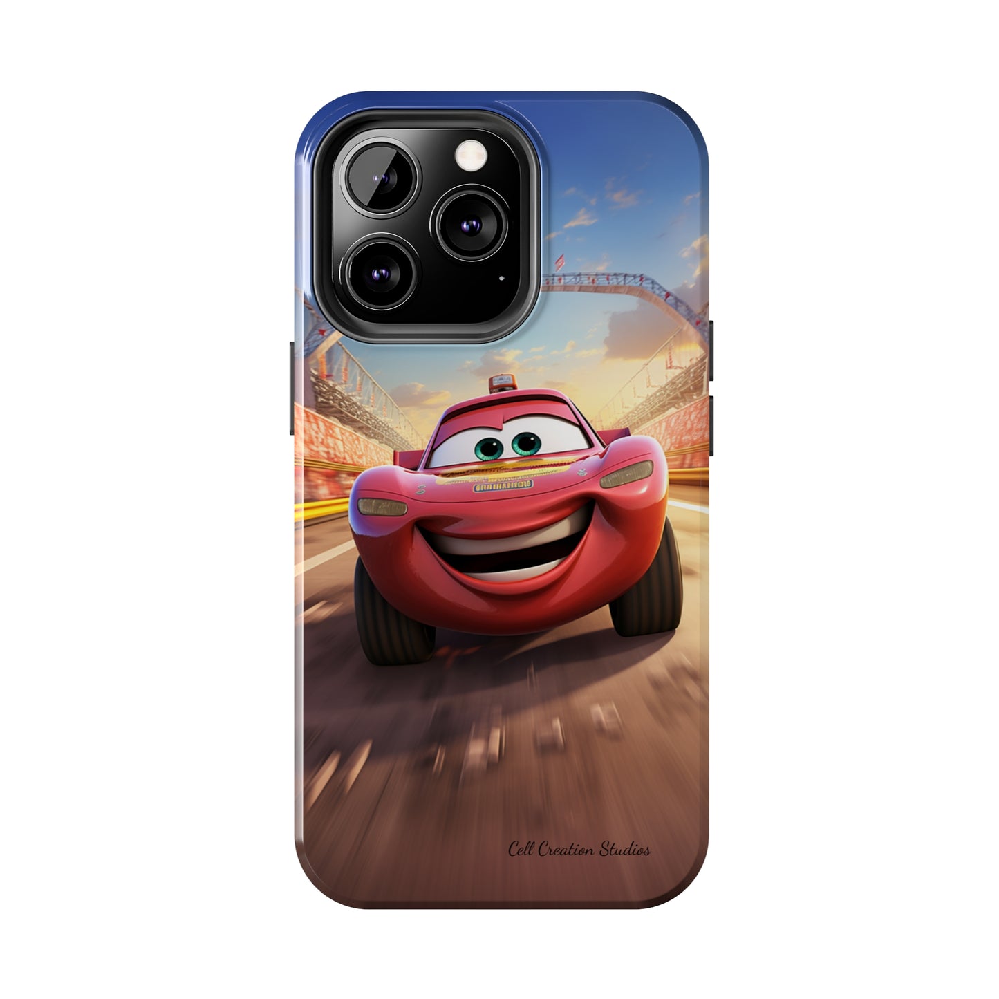 The "Smiling Red Racer" Phone Case -Tough Phone Cases