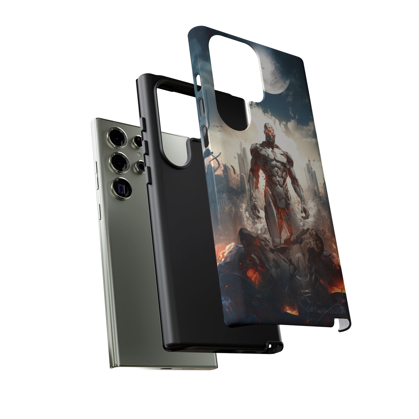 Introducing the "Cyber Guardian" Cell Phone Case – Embrace Futuristic Heroism -Tough Cases