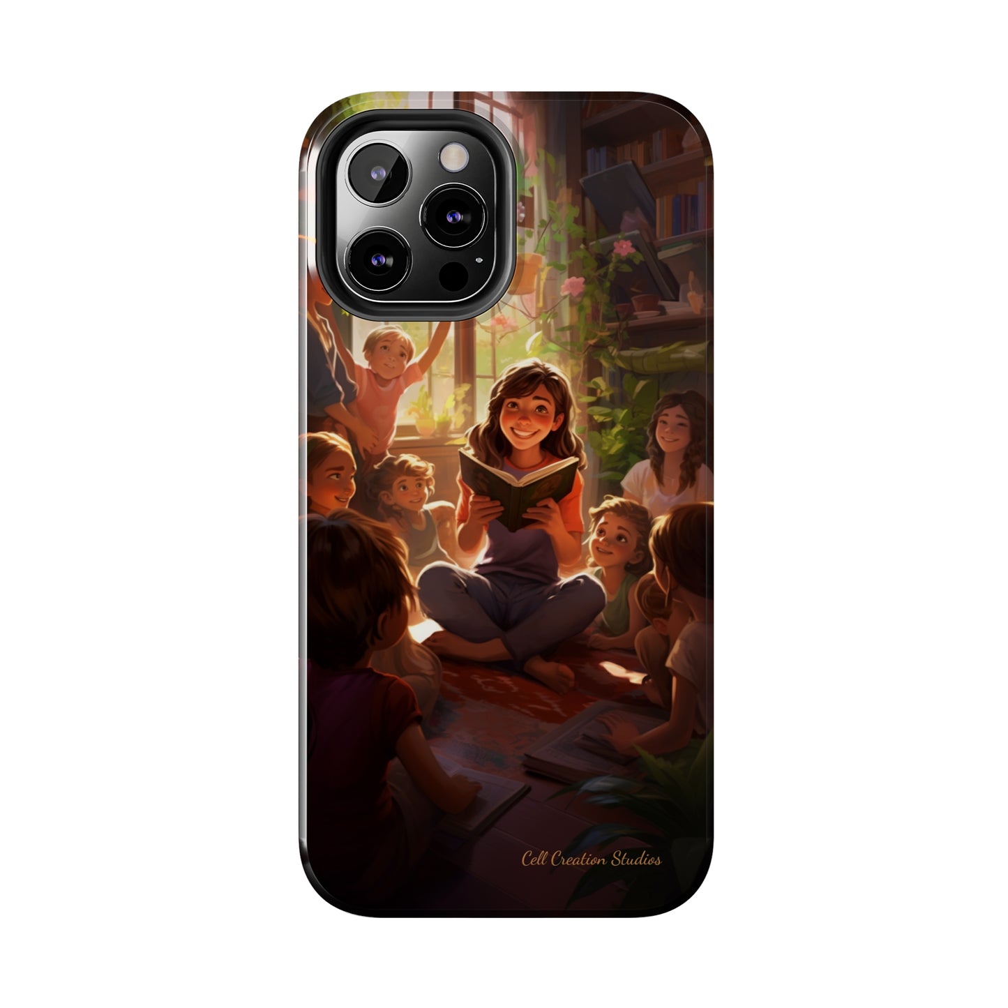 Introducing the "Inspiring Teacher's Tale" Cell Phone Case – Capture the Joy of Storytime -Tough Phone Cases